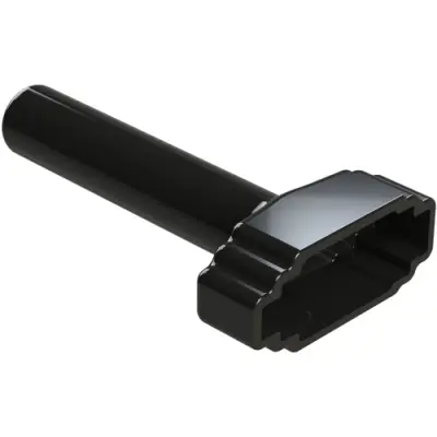 Insulating grommet, 8 pole, PVC, socket, black, ATM8S-BT-BK - 1
