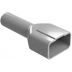 Insulating grommet, 12 pole, PVC, pin, gray, AT12P-BT