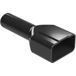 Insulating grommet, 12 pole, PVC, pin, black, AT12P-BT-BK