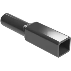 Insulating grommet, 2 pole, PVC, pin, black, AT2P-BT-BK