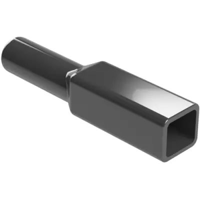 Insulating grommet, 2 pole, PVC, pin, black, AT2P-BT-BK - 1
