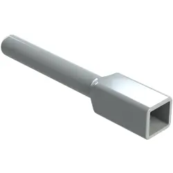 Insulating grommet, 2 pole, PVC, pin, gray, ATM2P-BT