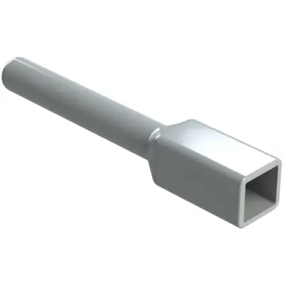Insulating grommet, 2 pole, PVC, pin, gray, ATM2P-BT - 1