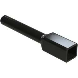 Insulating grommet, 2 pole, PVC, pin, black, ATM2P-BT-BK