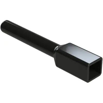 Insulating grommet, 2 pole, PVC, pin, black, ATM2P-BT-BK - 1