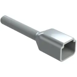 Insulating grommet, 2 pole, PVC, pin, gray, ATP2P-BT