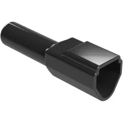 Insulating grommet, 3 pole, PVC, pin, black, AT3P-BT-BK