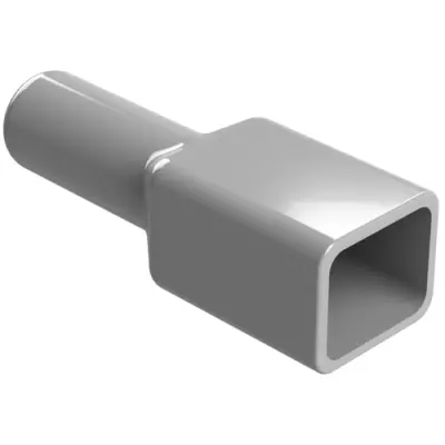 Insulating grommet, 4 pole, PVC, pin, gray, AT4P-BT - 1