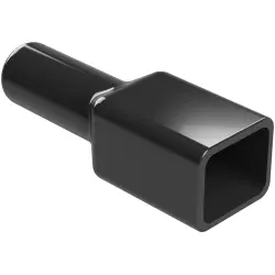 Insulating grommet, 4 pole, PVC, pin, black, AT4P-BT-BK