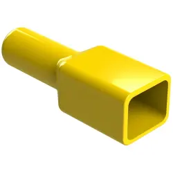 Insulating grommet, 4 pole, PVC, pin, yellow, AT4P-BT-YW