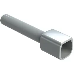 Insulating grommet, 4 pole, PVC, pin, gray, ATM4P-BT