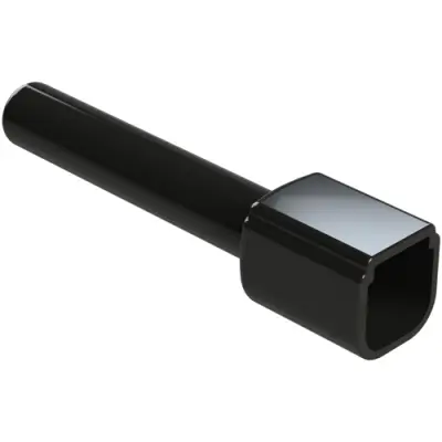 Insulating grommet, 4 pole, PVC, pin, black, ATM4P-BT-BK - 1