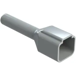 Insulating grommet, 4 pole, PVC, pin, gray, ATP4P-BT