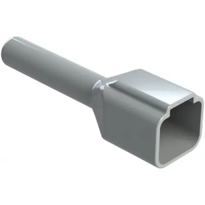 Insulating grommet, 4 pole, PVC, pin, gray, ATP4P-BT - 1