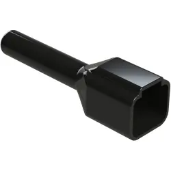 Insulating grommet, 4 pole, PVC, pin, black, ATP4P-BT-BK