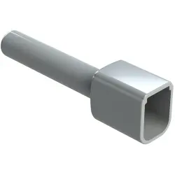 Insulating grommet, 6 pole, PVC, pin, gray, ATM6P-BT