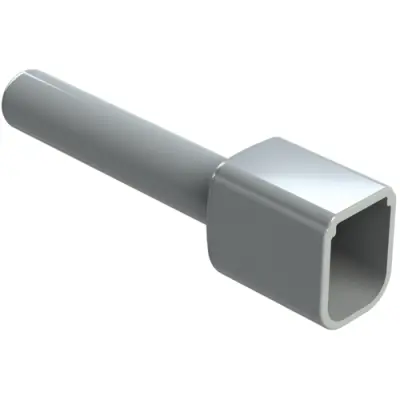 Insulating grommet, 6 pole, PVC, pin, gray, ATM6P-BT - 1