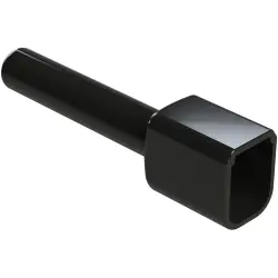 Insulating grommet, 6 pole, PVC, pin, black, ATM6P-BT-BK