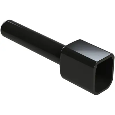 Insulating grommet, 6 pole, PVC, pin, black, ATM6P-BT-BK - 1