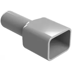 Insulating grommet, 8 pole, PVC, pin, gray, AT8P-BT
