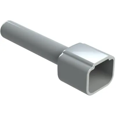 Insulating grommet, 8 pole, thermoplastic, pin, gray, ATM8P-BT - 1