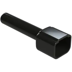 Insulating grommet, 8 pole, thermoplastic, pin, black, ATM8P-BT-BK
