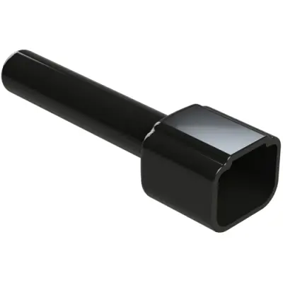 Insulating grommet, 8 pole, thermoplastic, pin, black, ATM8P-BT-BK - 1