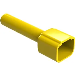 Insulating grommet, 8 pole, thermoplastic, pin, yellow, ATM8P-BT-YW