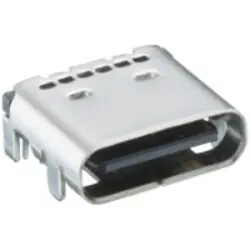 USB-C socket, 24 pole, USB 3.1, PCB connection, 2436 01