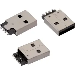 USB-A plug, 4 pole, USB 2.0, SMD, 629004113921
