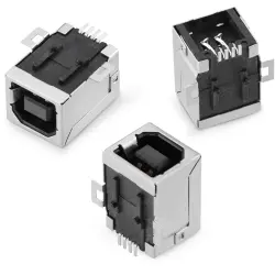 USB-B socket, 4 pole, USB 2.0, SMD, 62910416121