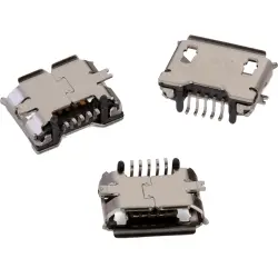 USB-Micro-B socket, 5 pole, USB 2.0, SMD, 629105136821