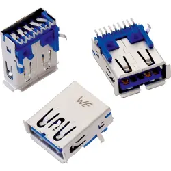 USB-A socket, 9 pole, USB 3.0, SMD, 692122030100