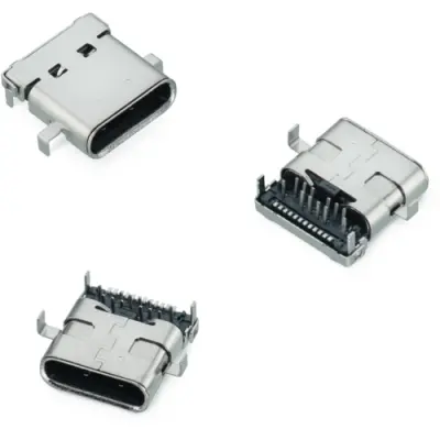 USB-C socket, 24 pole, USB 3.1, solder connection, 632723130112 - 1