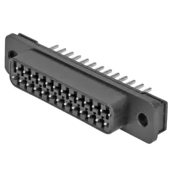 D-Sub socket, 25 pole, standard, straight, press-in connection, 5745458-1