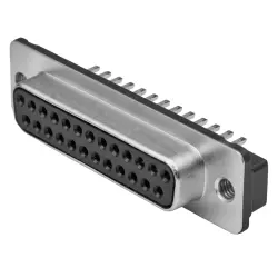 D-Sub socket, 15 pole, standard, straight, press-in connection, 5786144-1