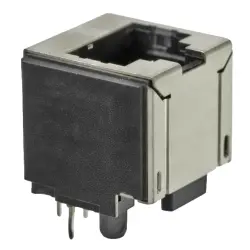 Socket, RJ45, 8 pole, 8P8C, Cat 5, press-fit, through hole, 6116202-6