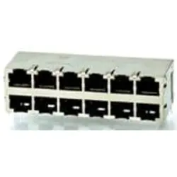 Socket, RJ45, 8 pole, 8P8C, Cat 5, solder connection, through hole, 6116314-2