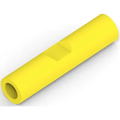 Butt connectorwith insulation, 0.75-10.5 mm², AWG 18 to 8, black/green, 32.08 mm, 6-1377173-1 - 1