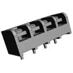 PCB terminal, 4 pole, AWG 22-12, 20 A, screw connection, black, 6-1437648-7