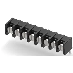 PCB terminal, 8 pole, AWG 22-12, 20 A, screw connection, black, 6-1437667-9