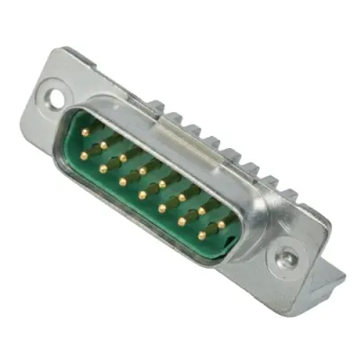 D-Sub plug, 37 pole, standard, angled, solder pin, 6-338171-2 - 1