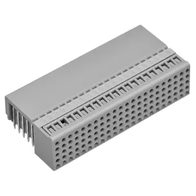 Female connector, 125 pole, pitch 2 mm, angled, 6345008-1 - 1
