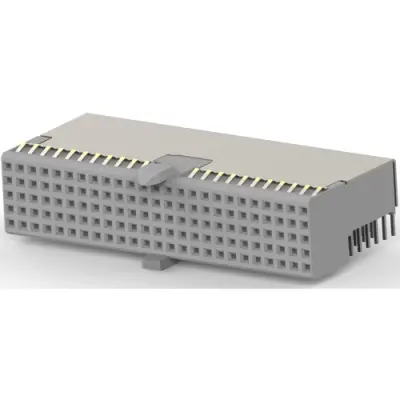 Female connector, 125 pole, pitch 2 mm, angled, 646547-1 - 1