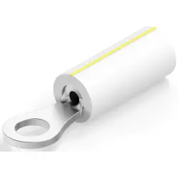 Insulated ring cable lug, 0.12-0.24 mm², AWG 26 to 24, 3.022 mm, natural, 696420-2