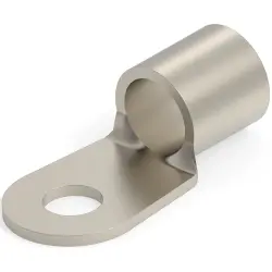 Uninsulated ring cable lug, 34-35 mm², AWG 2/0, 9.53 mm, 3/8, 696650-1