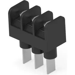Connection terminal, 3 pole, 0.3-3.0 mm², black, quick connection, 20 A, 7-1437665-2