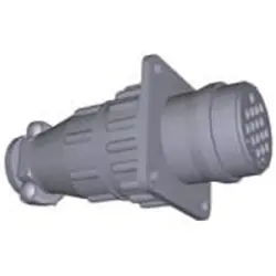 Circular connector, 16 pole, crimp connection, straight, 737096-1