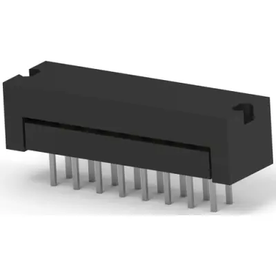 Pin header, 16 pole, 2 rows, pitch 2.54 mm, solder pin, pin header, tin-plated, 746610-3 - 1