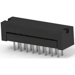 Pin header, 16 pole, 2 rows, pitch 2.54 mm, solder pin, pin header, tin-plated, 746610-3